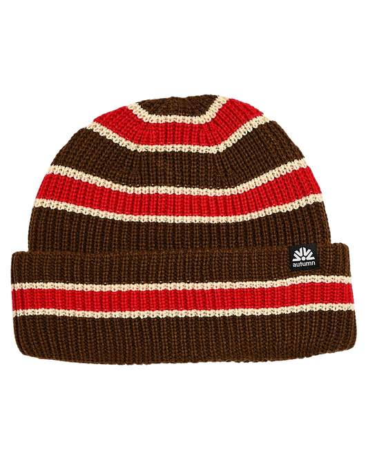 Autumn Slacker Beanie - Brown Unisex Beanies - Trojan Wake Ski Snow