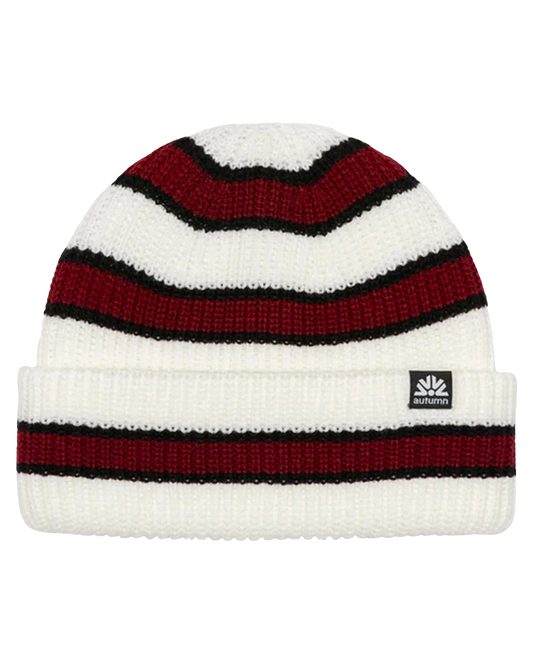 Autumn Slacker Beanie - White Unisex Beanies - Trojan Wake Ski Snow