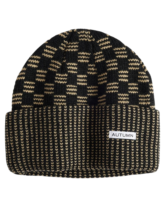 Autumn Squared Beanie - Black Unisex Beanies - Trojan Wake Ski Snow