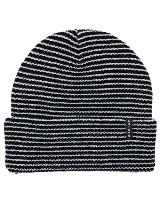 Autumn Stripe Beanie - Black Unisex Beanies - Trojan Wake Ski Snow