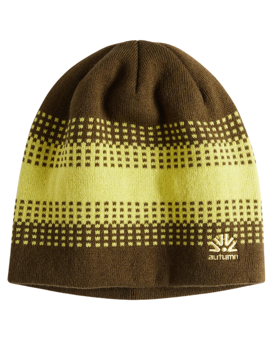 Autumn Warp Beanie - Light Yellow Unisex Beanies - Trojan Wake Ski Snow