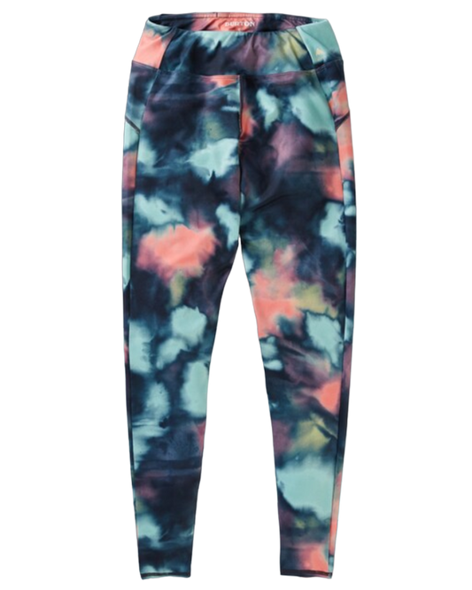 Burton Luxemore Women's Leggings - Aura Dye Women's Thermal Bottoms - Trojan Wake Ski Snow