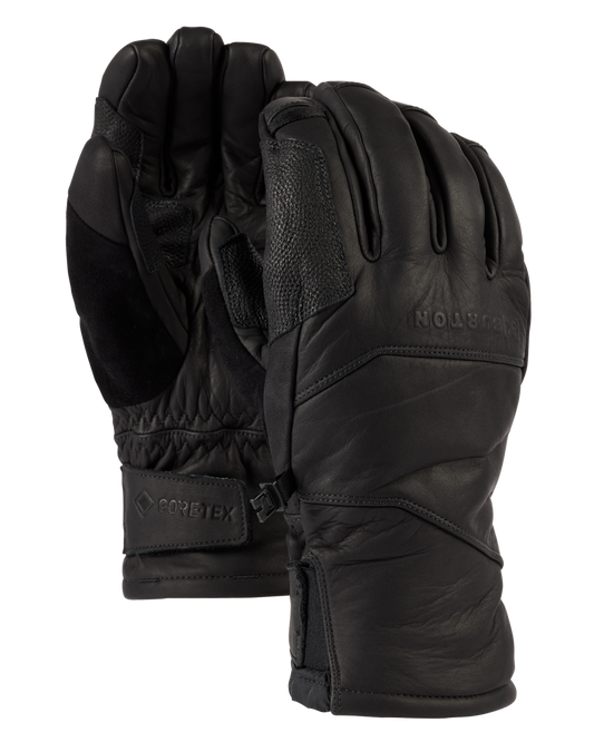 Burton [ak]® Clutch Gore-Tex Leather Snow Gloves - True Black Men's Snow Gloves & Mittens - SnowSkiersWarehouse