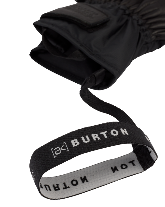 Burton [ak]® Clutch Gore-Tex Leather Snow Gloves - True Black Men's Snow Gloves & Mittens - SnowSkiersWarehouse