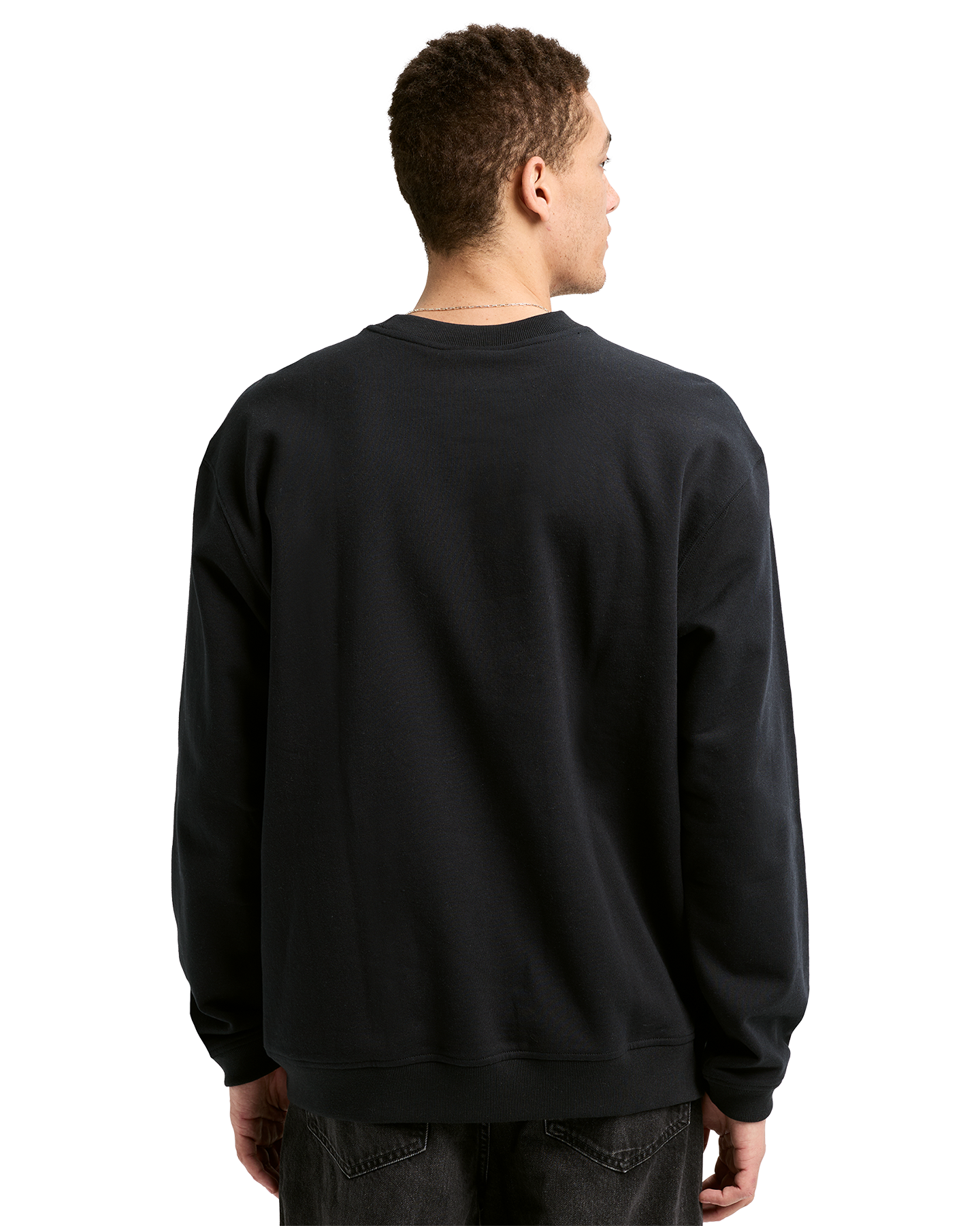 Burton BRTN Crewneck Sweatshirt - True Black Unisex Crewnecks - Trojan Wake Ski Snow