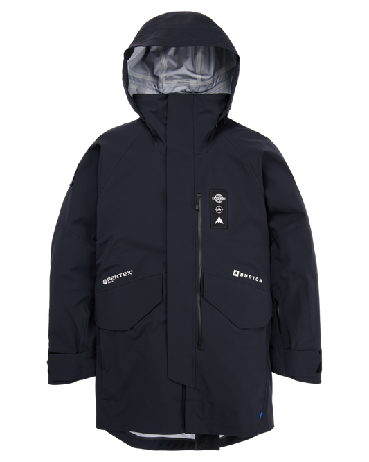 Burton Daybeacon 3L Trench Shell Snow Jacket - True Black Men's Snow Jackets - SnowSkiersWarehouse