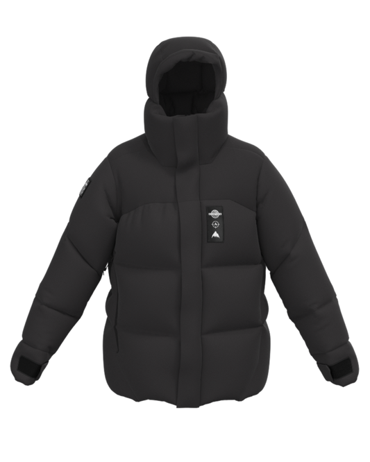 Burton Daybeacon Expedition Puffy Snow Jacket - True Black Unisex Snow Jackets - Trojan Wake Ski Snow