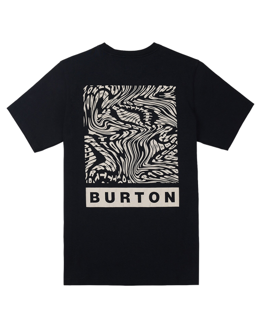 Burton Dejaview Short Sleeve T-Shirt - True Black Unisex S/S Tees - Trojan Wake Ski Snow