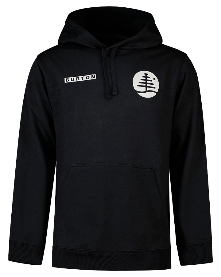 Burton Mens First Cut Pullover Hoodie - True Black Hoodies & Sweatshirts - Trojan Wake Ski Snow