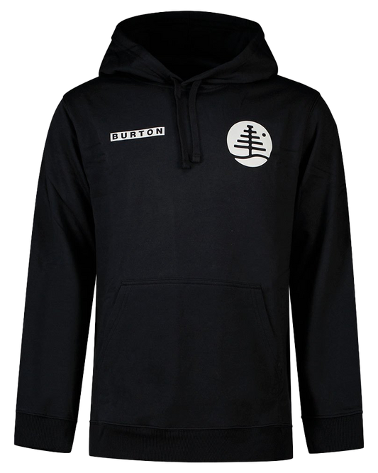 Burton Mens First Cut Pullover Hoodie - True Black Hoodies & Sweatshirts - Trojan Wake Ski Snow