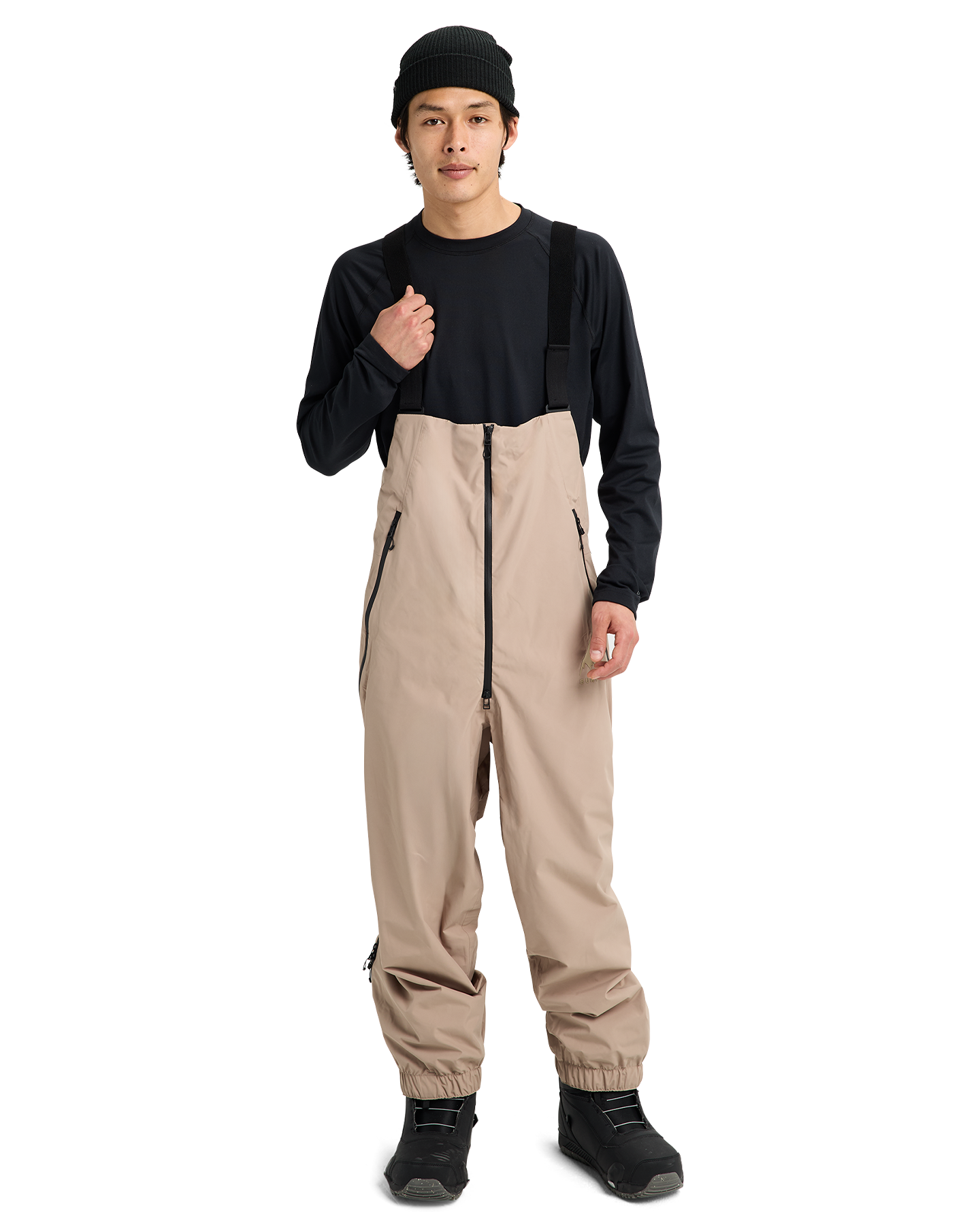 Burton Futuretrust 2L Snow Bib Pants - Summit Taupe Unisex Snow Bibs - Trojan Wake Ski Snow