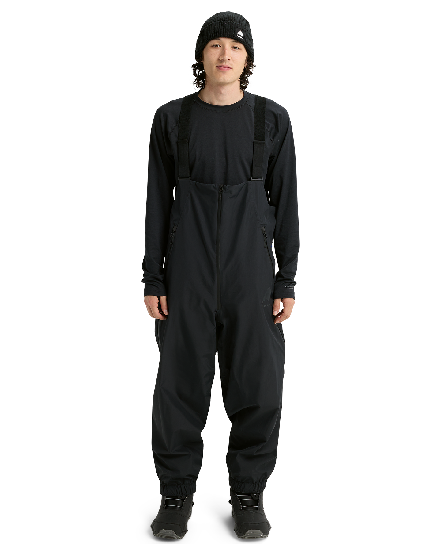 Burton Futuretrust 2L Snow Bib Pants - True Black Unisex Snow Bibs - Trojan Wake Ski Snow