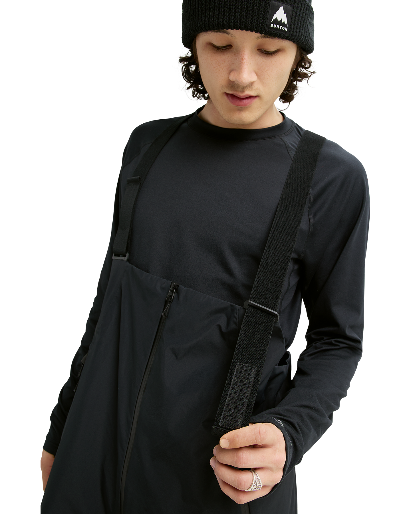 Burton Futuretrust 2L Snow Bib Pants - True Black Unisex Snow Bibs - Trojan Wake Ski Snow