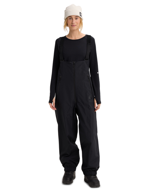 Burton Futuretrust 2L Snow Bib Pants - True Black Unisex Snow Bibs - Trojan Wake Ski Snow