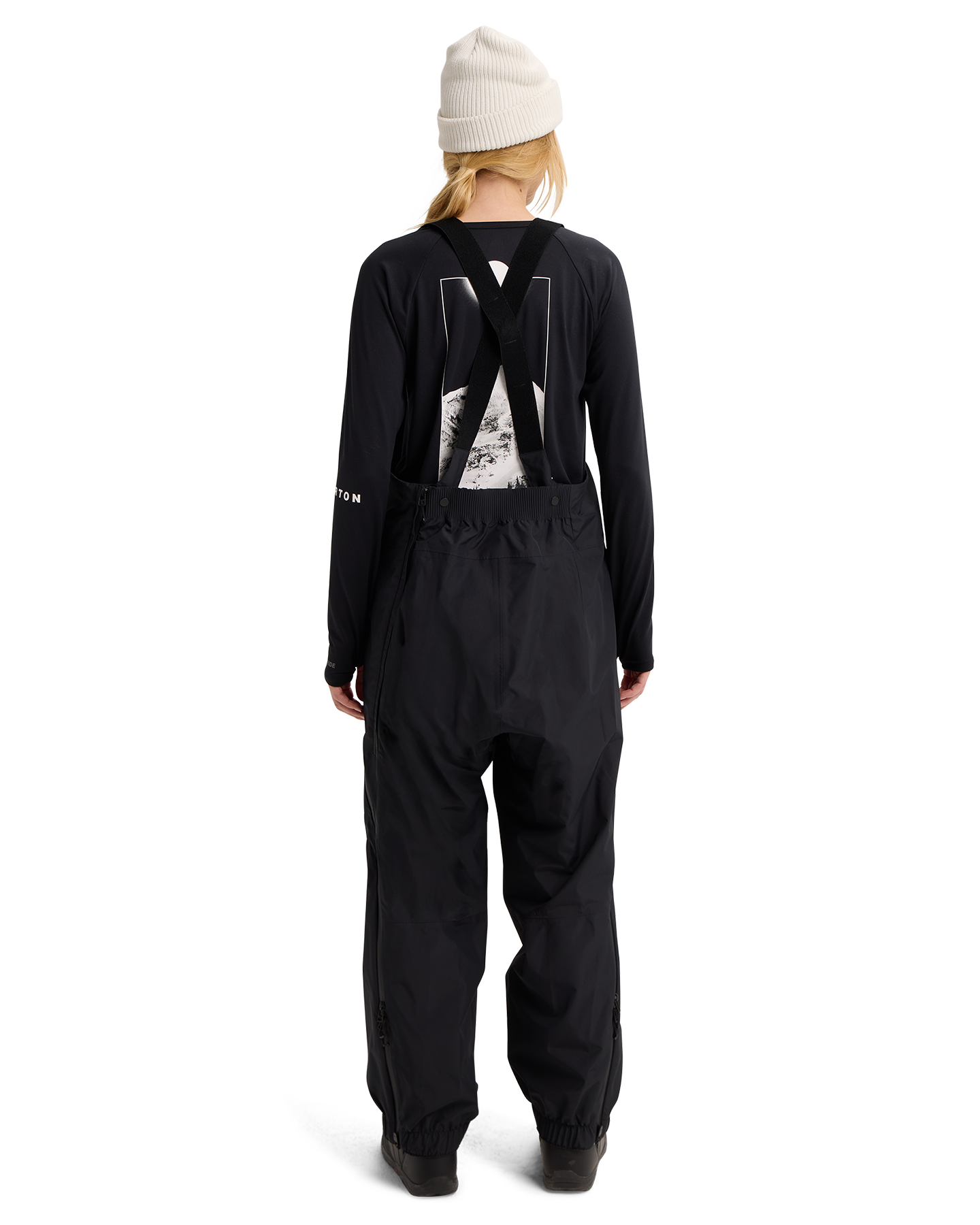 Burton Futuretrust 2L Snow Bib Pants - True Black Unisex Snow Bibs - Trojan Wake Ski Snow