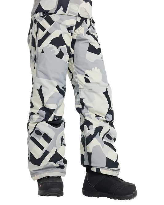 Burton Kids' Barnstorm 2L Snow Pants - True Black Cosmoblock Kids' Snow Pants - Trojan Wake Ski Snow