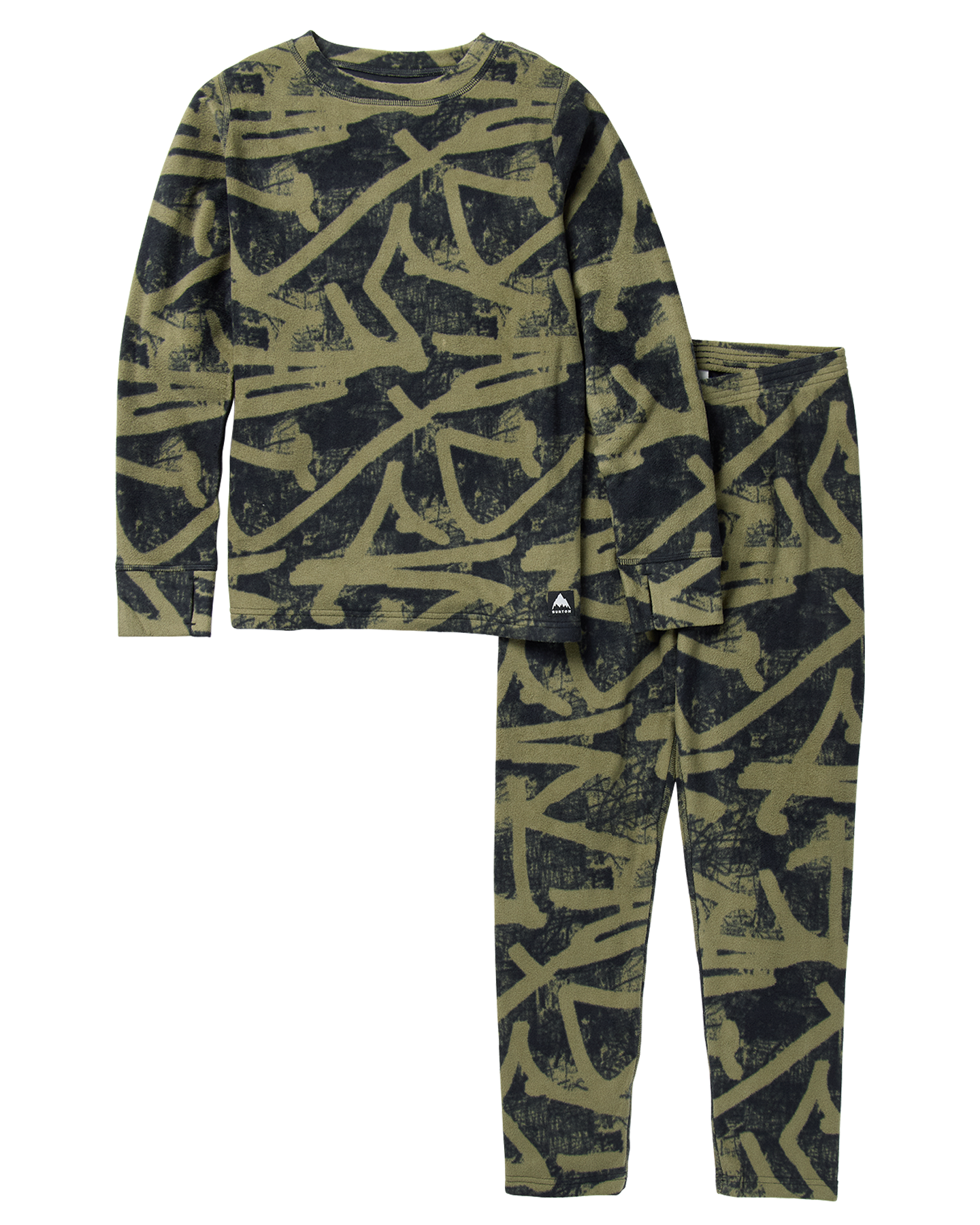 Burton Kids' Fleece Base Layer Thermal Set - Forest City Streets