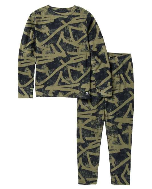 Burton Kids' Fleece Base Layer Thermal Set - Forest City Streets Kids' Thermal Sets - Trojan Wake Ski Snow