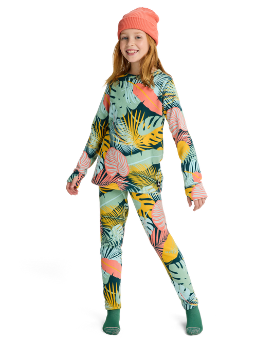 Burton Kids' Fleece Base Layer Thermal Set - Oversized Tropical