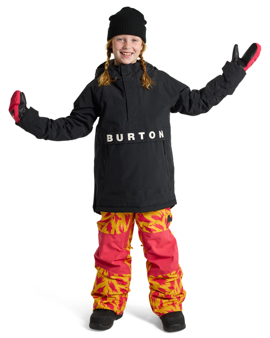 Burton Kids' Frostner 2L Anorak Snow Jacket - True Black