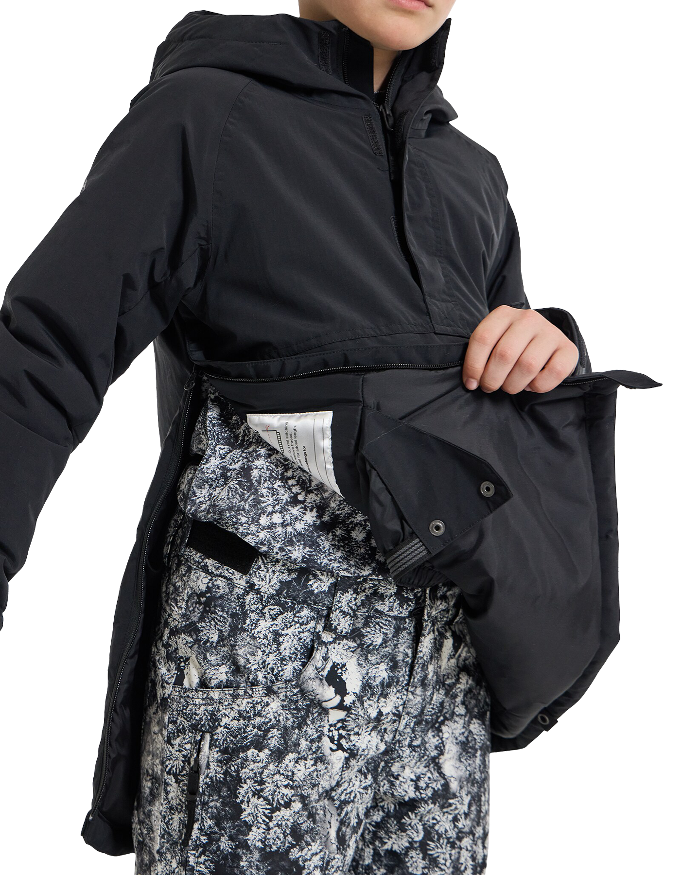Burton Kids' Frostner 2L Anorak Snow Jacket - True Black Kids' Snow Jackets - SnowSkiersWarehouse