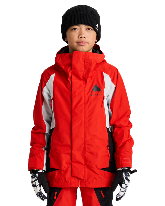 Burton Kids' Gore-Tex Shell Snow Jacket - Flame Scarlet / True Black