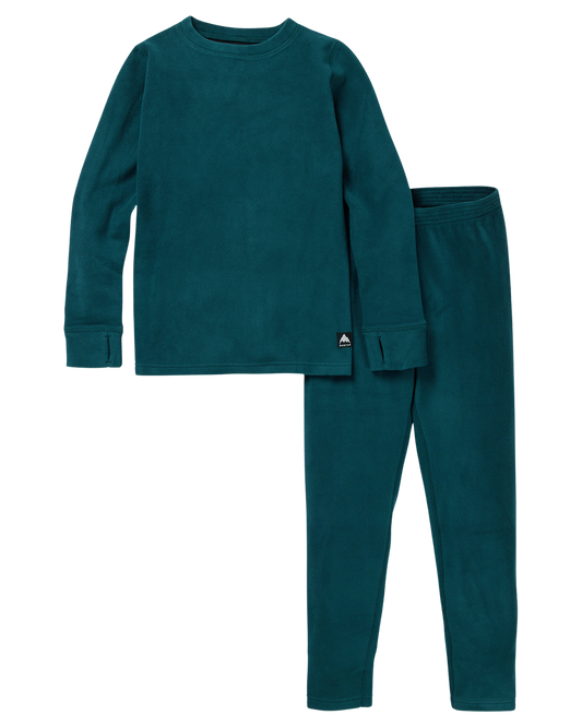 Burton Kids' Heavyweight Base Layer Fleece Set Kids' Thermal Sets - Trojan Wake Ski Snow