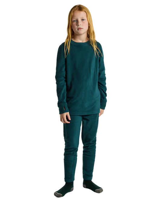 Burton Kids' Heavyweight Base Layer Fleece Set Kids' Thermal Sets - Trojan Wake Ski Snow