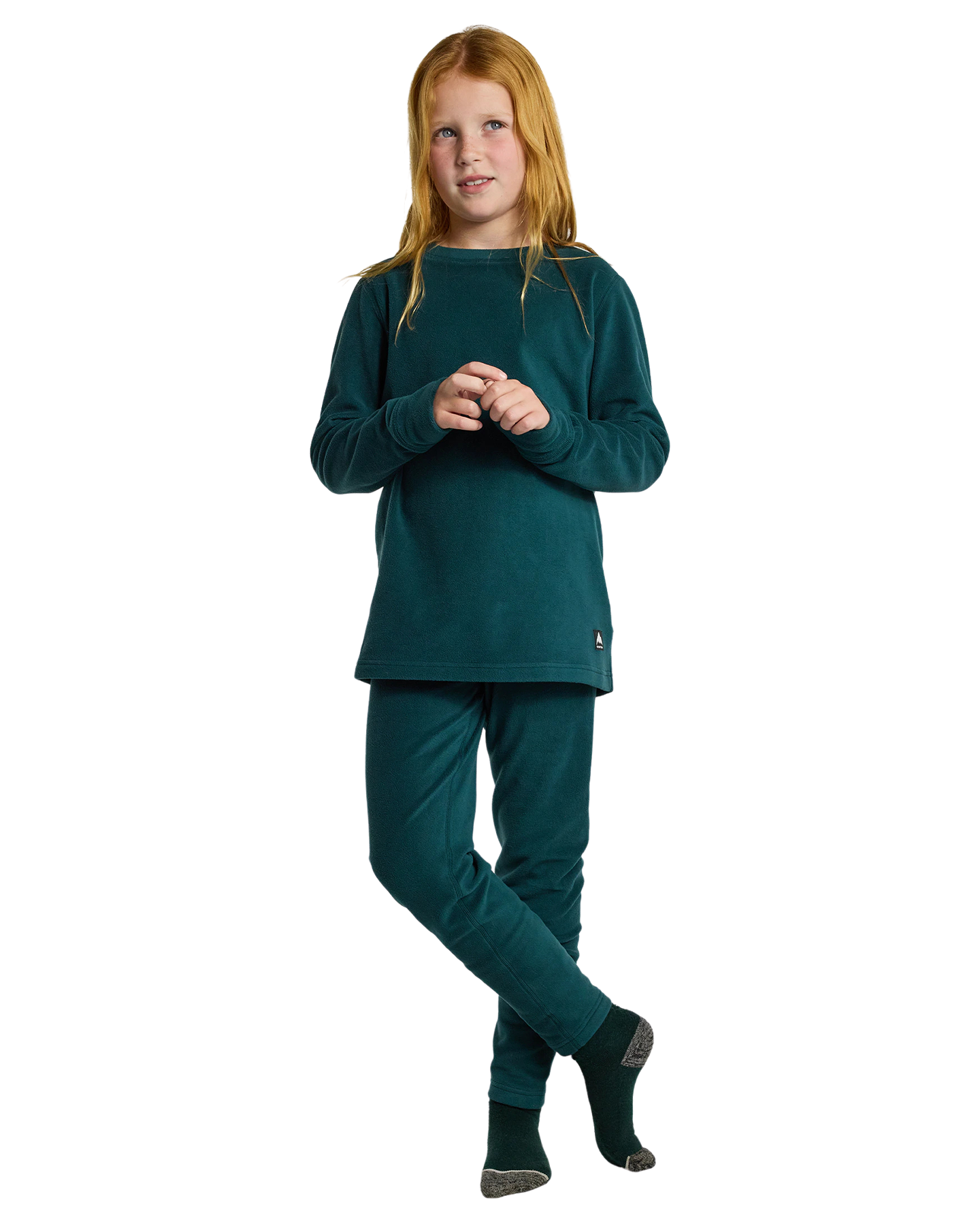 Burton Kids' Heavyweight Base Layer Fleece Set Kids' Thermal Sets - Trojan Wake Ski Snow