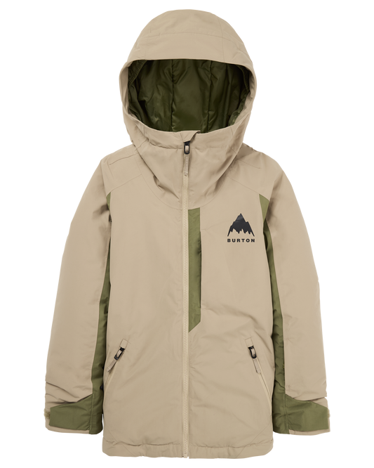 Burton Kids' Hillslope Snow Jacket - Summit Taupe/Forest Moss