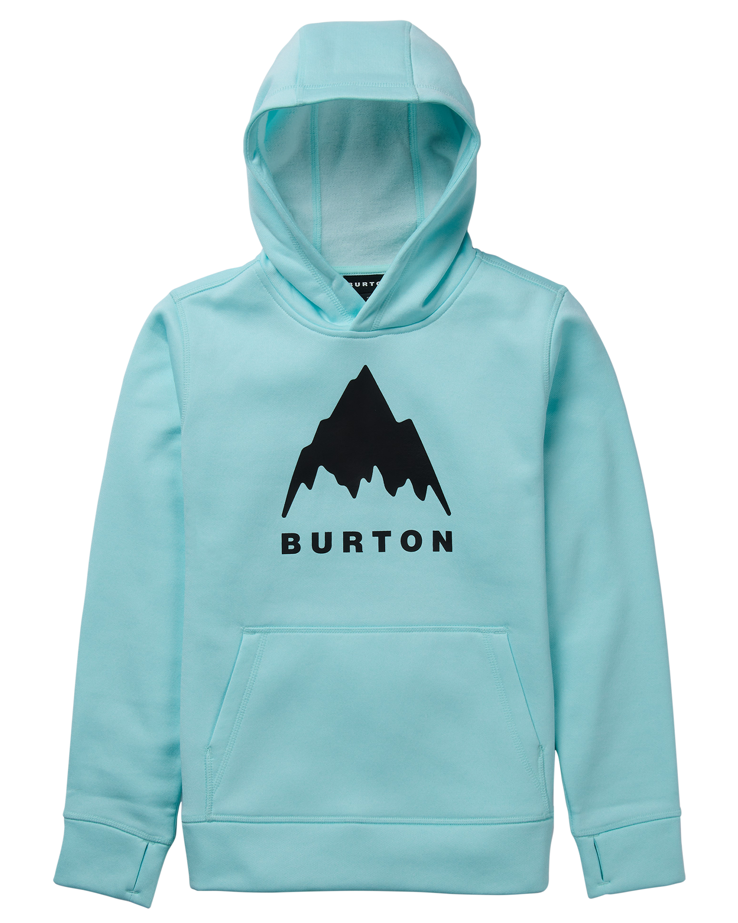 Burton Kids' Oak Pullover Hoodie - Light Teal Heather Kids' Hoodies - Trojan Wake Ski Snow