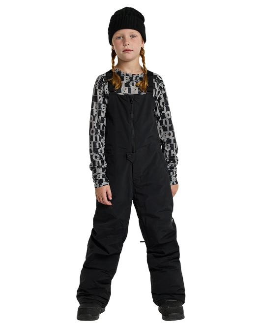 Burton Kids' Skylar 2L Snow Bib - True Black Kids' Snow Bibs - Trojan Wake Ski Snow
