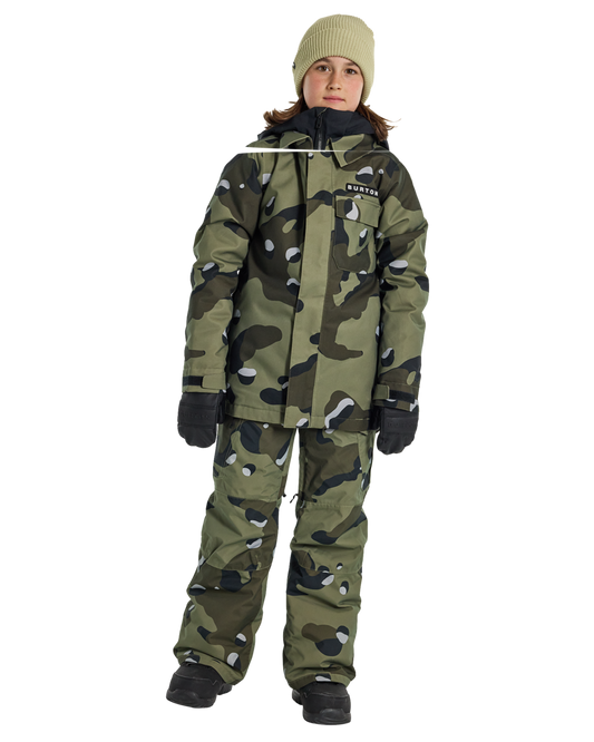 Burton Kids' Uproar 2L Snow Jacket - Forest Moss Cookie Camo Snow Jackets - Trojan Wake Ski Snow