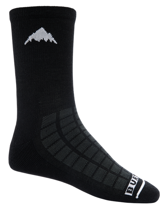 Burton Lightweight Crew Socks - True Black Socks - SnowSkiersWarehouse