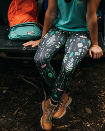 Burton Luxemore Women's Leggings - Aura Dye Women's Thermal Bottoms - Trojan Wake Ski Snow