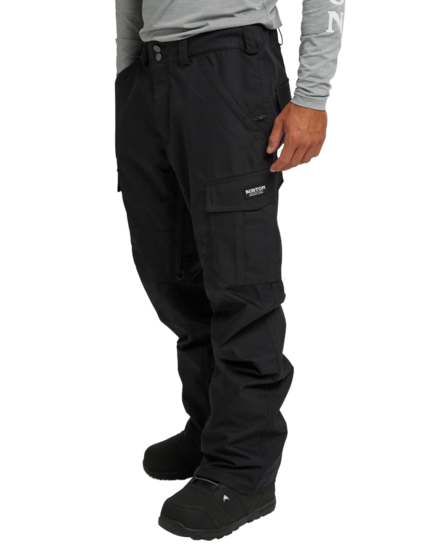 Burton Men's 2L Cargo Snow Pants - Relaxed Fit - True Black Snow Pants - Trojan Wake Ski Snow