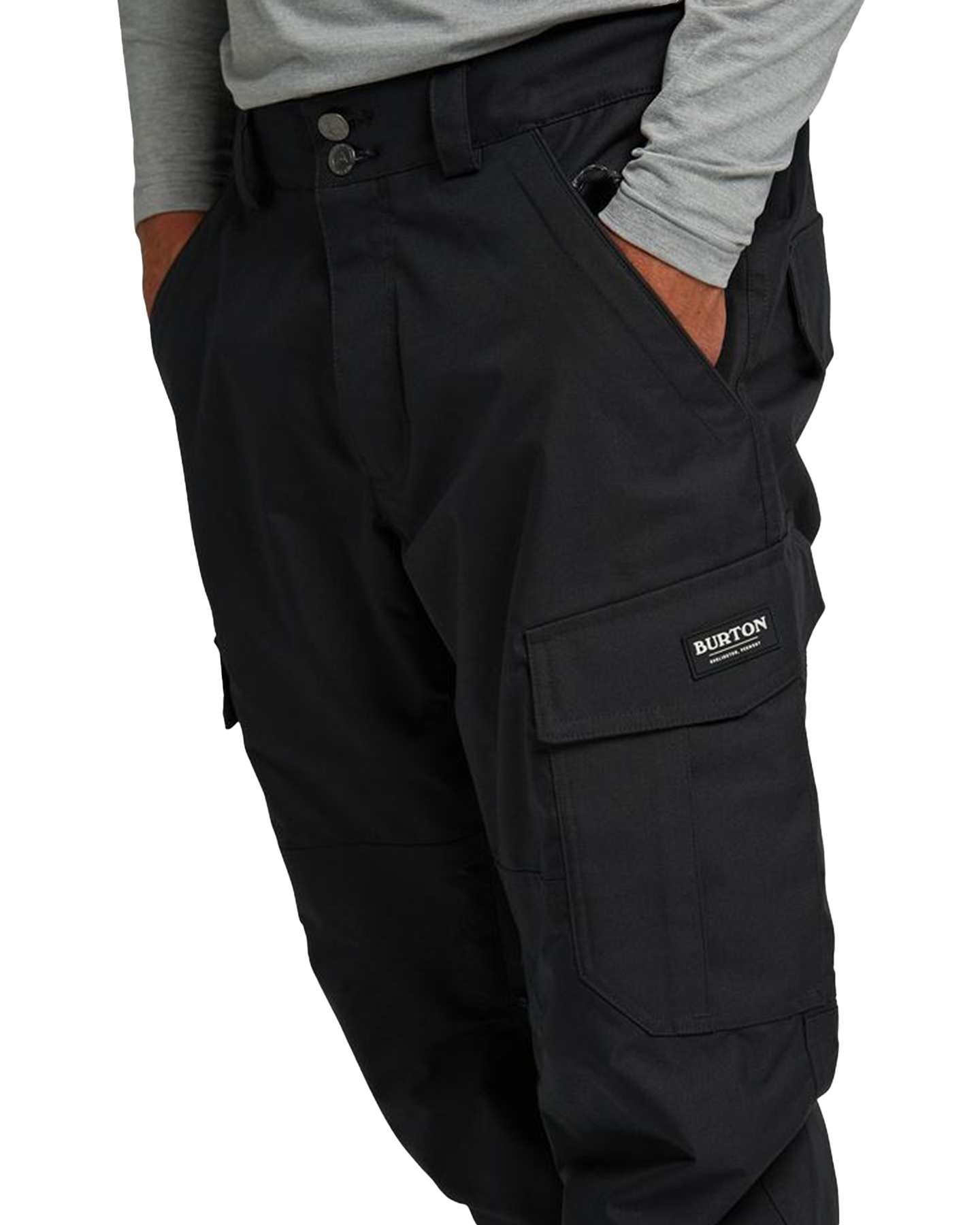 Burton Men's 2L Cargo Snow Pants - Relaxed Fit - True Black Snow Pants - Trojan Wake Ski Snow