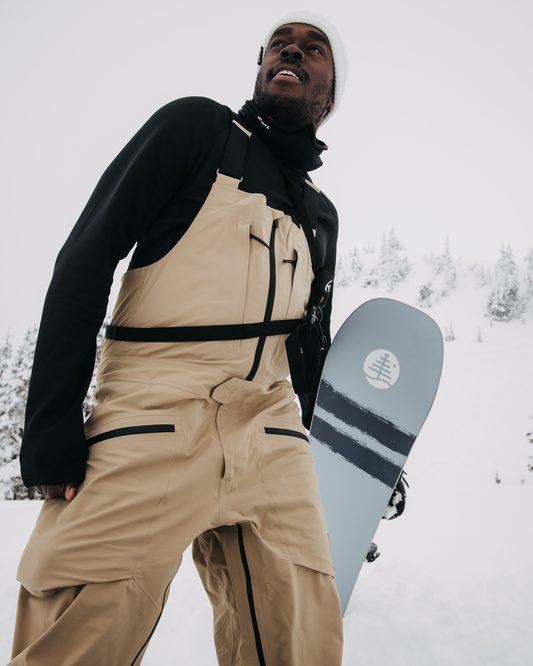 Burton Men's [ak]® Freebird Gore‑Tex 3L Stretch Snow Bib Pants - Kelp Men's Snow Bibs - SnowSkiersWarehouse