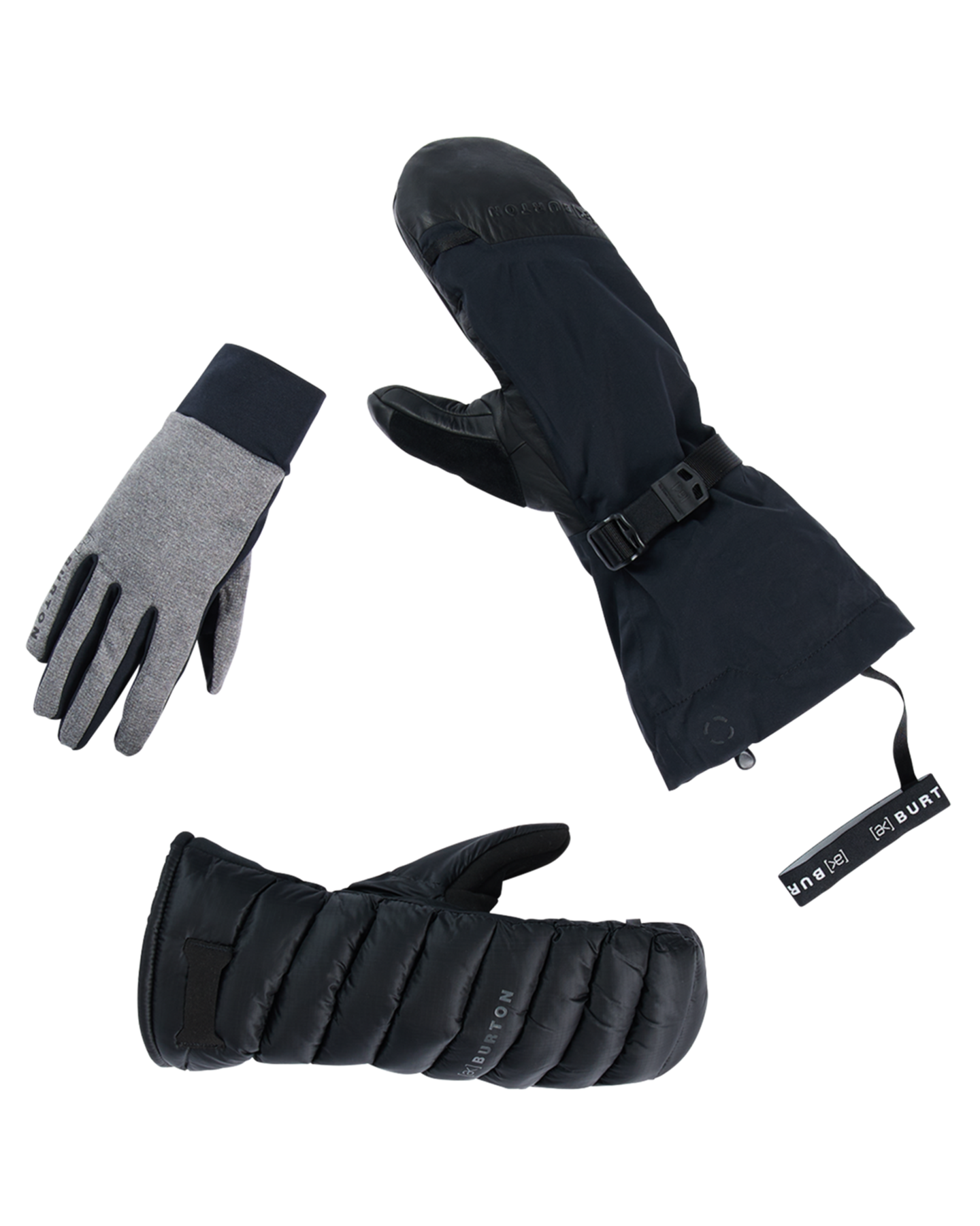 Burton Men's [ak]® Oven Gore-Tex 3L Snow Mittens System - True Black Men's Snow Gloves & Mittens - SnowSkiersWarehouse