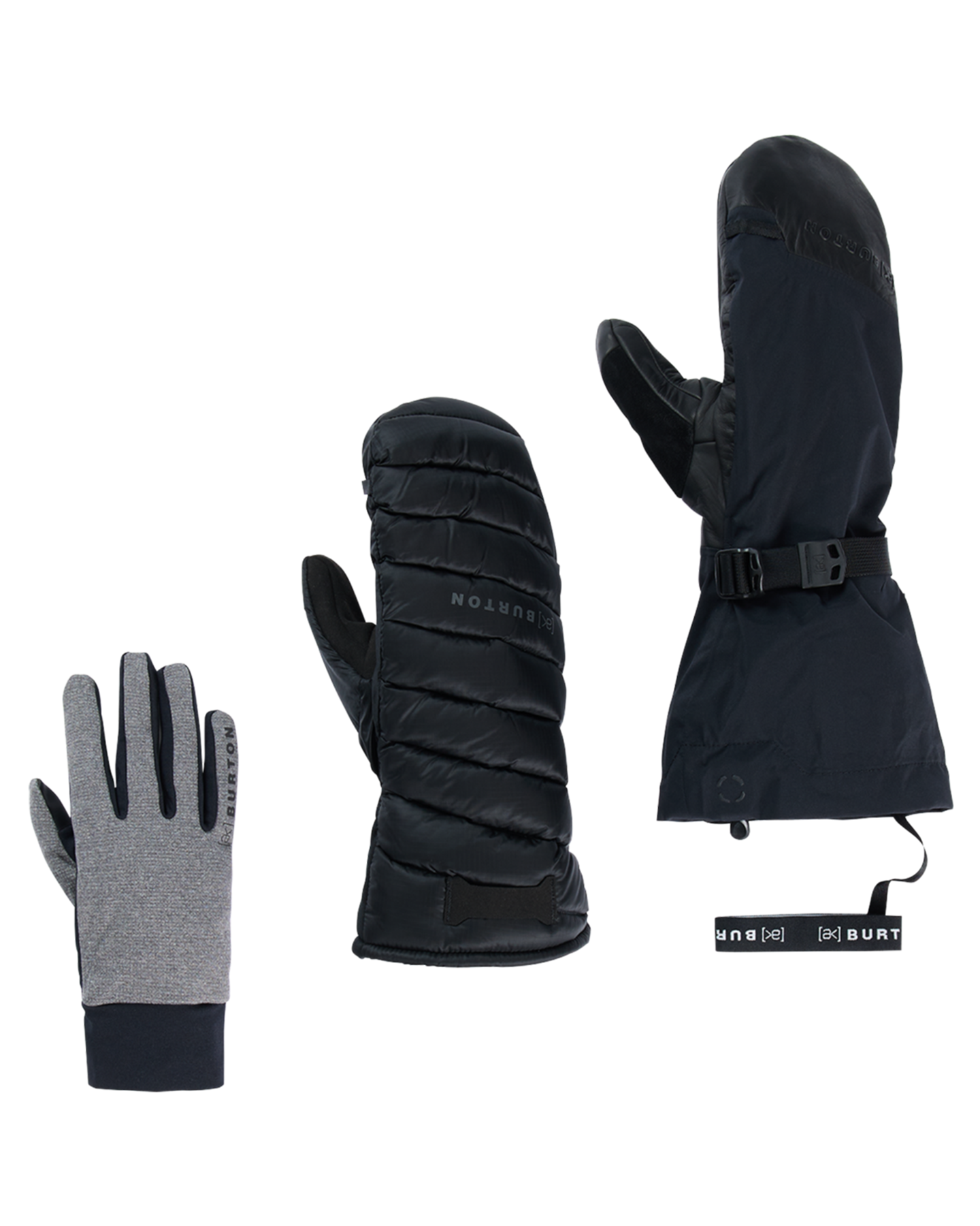 Burton Men's [ak]® Oven Gore-Tex 3L Snow Mittens System - True Black Men's Snow Gloves & Mittens - SnowSkiersWarehouse