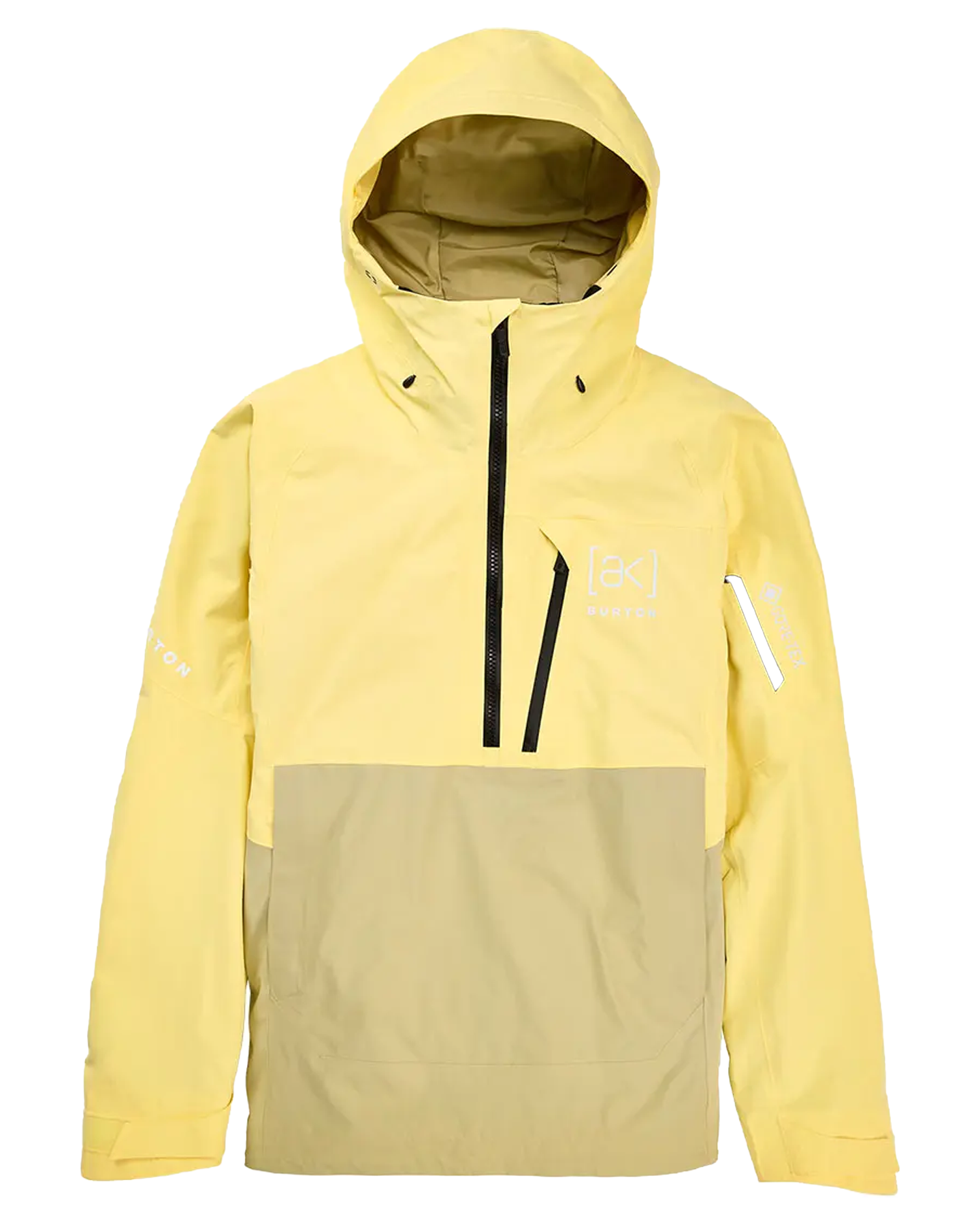 Burton Men's [ak]® Velocity Gore‑Tex 2L Anorak Snow Jacket - Buttermilk/Mushroom Snow Jackets - Trojan Wake Ski Snow