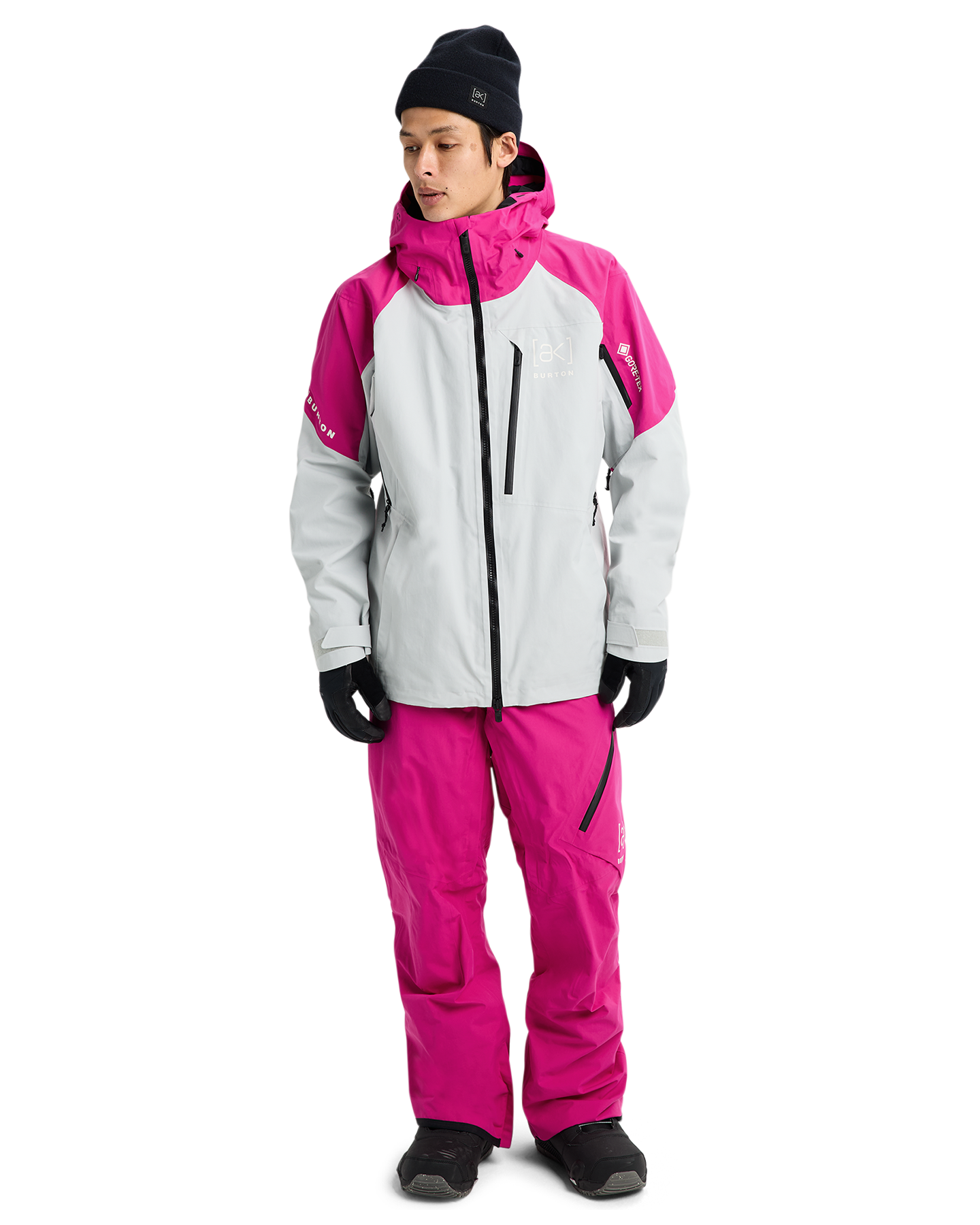 Burton Men's [ak]® Cyclic Gore‑Tex 2L Snow Jacket - Very Berry/Gray Cloud Men's Snow Jackets - Trojan Wake Ski Snow