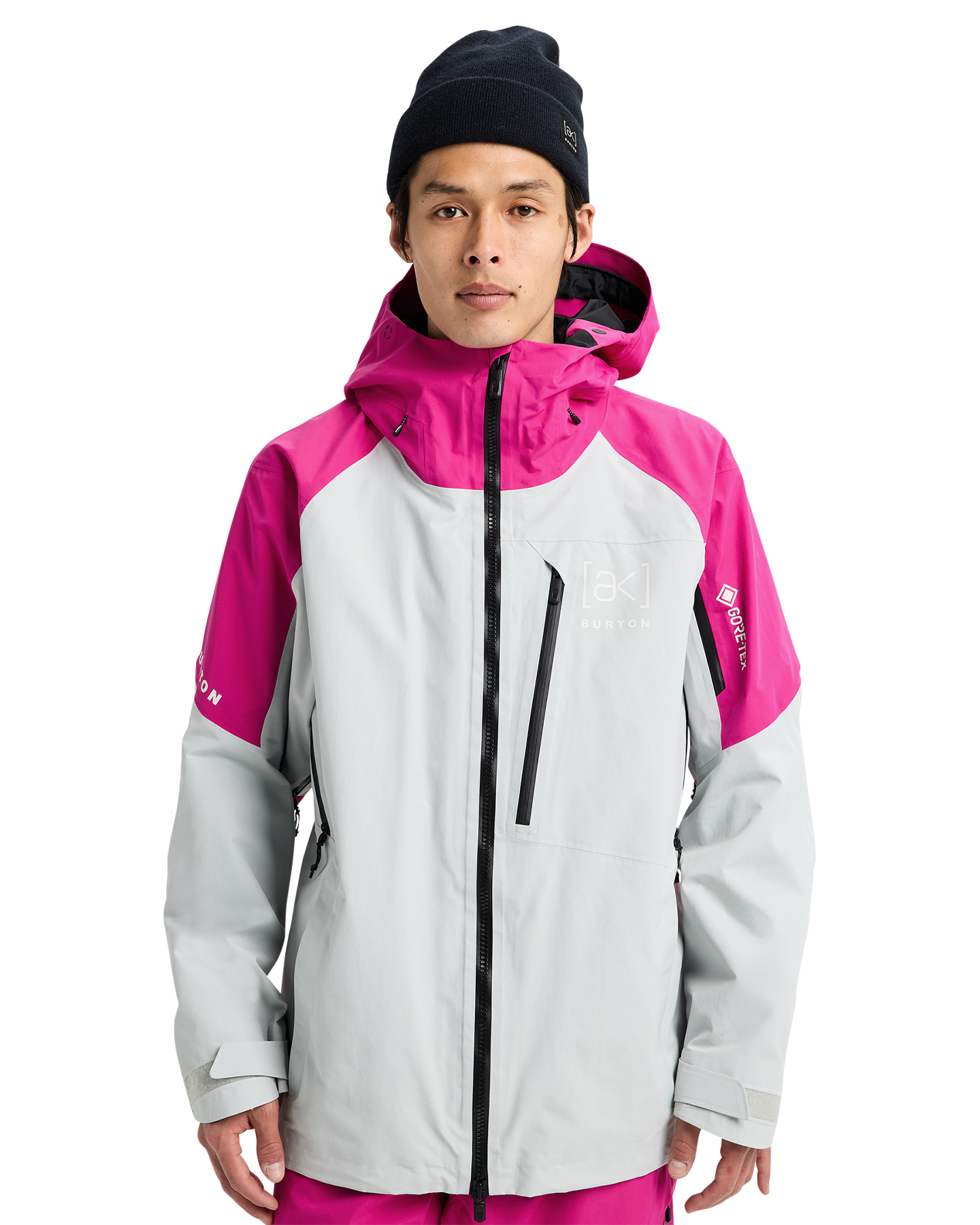 Burton Men's [ak]® Cyclic Gore‑Tex 2L Snow Jacket - Very Berry/Gray Cloud Men's Snow Jackets - Trojan Wake Ski Snow
