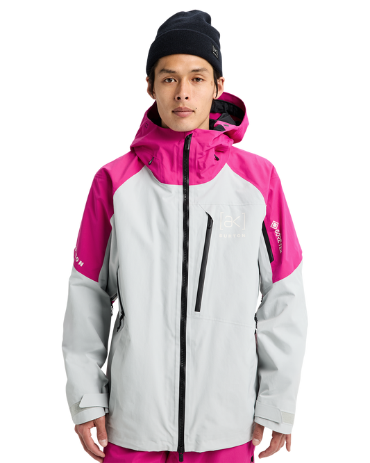 Burton Men's [ak]® Cyclic Gore‑Tex 2L Snow Jacket - Very Berry/Gray Cloud Men's Snow Jackets - Trojan Wake Ski Snow