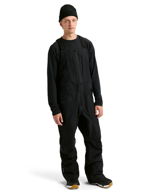 Burton Men's [ak]® Freebird Gore‑Tex 3L Snow Bib Pants - True Black Men's Snow Bibs - Trojan Wake Ski Snow