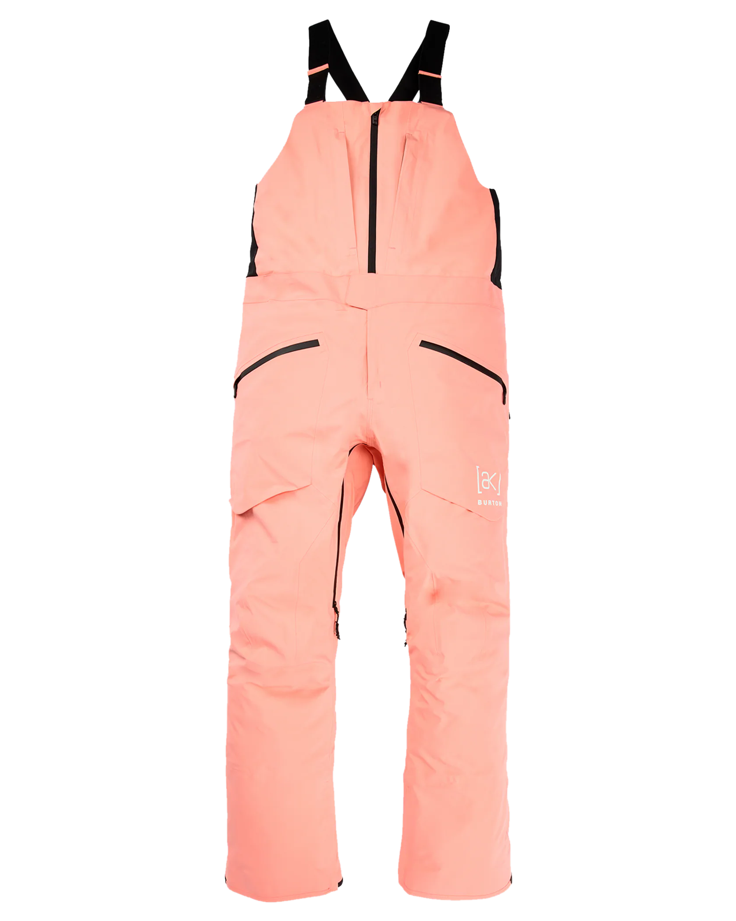 Burton Men's [ak]® Freebird Gore‑Tex 3L Stretch Bib Pants - Reef Pink Snow Bibs - Trojan Wake Ski Snow