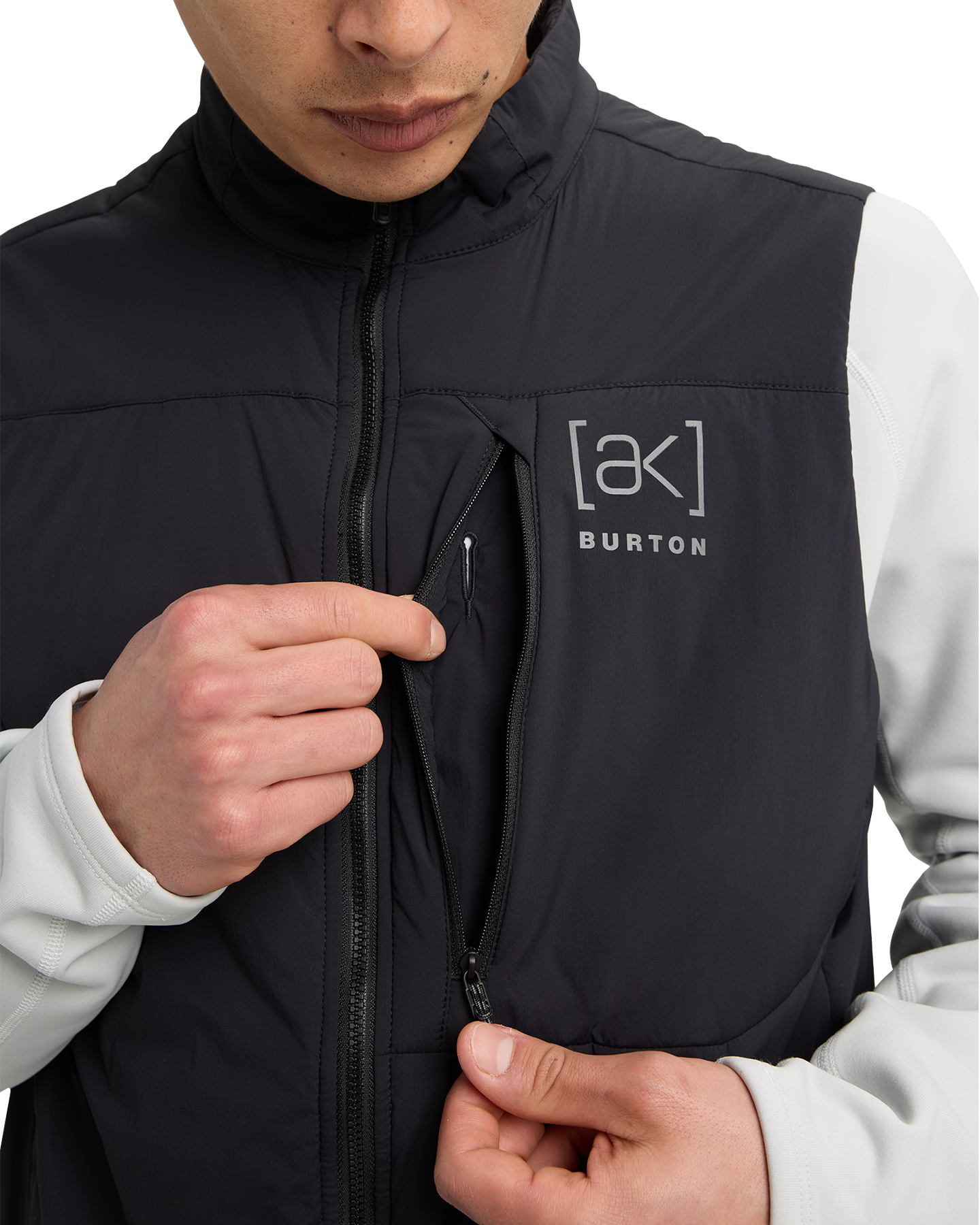 Burton Men's [ak]® Helium Stretch Insulated Vest - True Black Men's Jackets - Trojan Wake Ski Snow