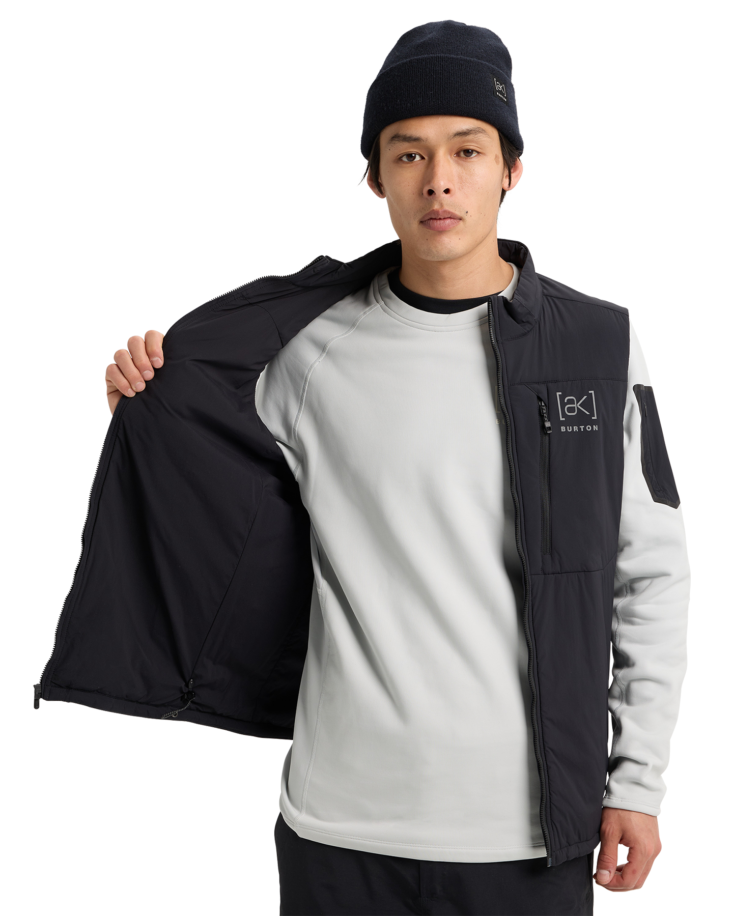 Burton Men's [ak]® Helium Stretch Insulated Vest - True Black Men's Jackets - Trojan Wake Ski Snow