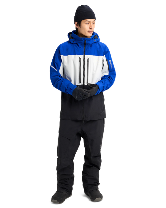 Burton Men's [ak]® Swash Gore‑Tex 2L Snow Jacket - Jake Blue/Gray Cloud/True Black