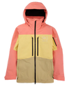 Burton Men's [ak]® Swash Gore‑Tex 2L Snow Jacket - Reef Pink/Buttermilk/Mushroom Snow Jackets - Trojan Wake Ski Snow